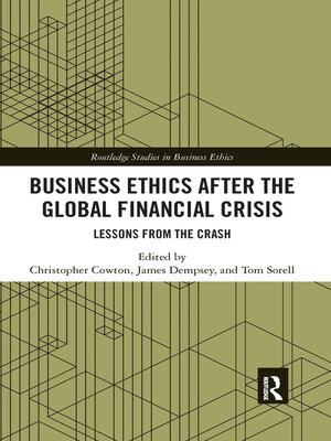 cover image of Business Ethics After the Global Financial Crisis
